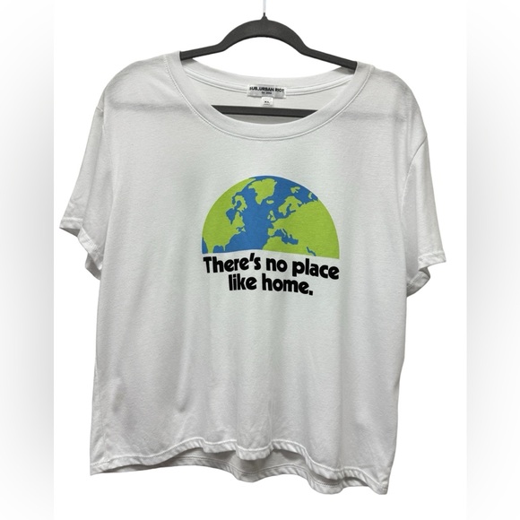 New! Sub_Urban Riot cropped short sleeve graphic t-shirt, cotton, women's XL - Picture 1 of 4